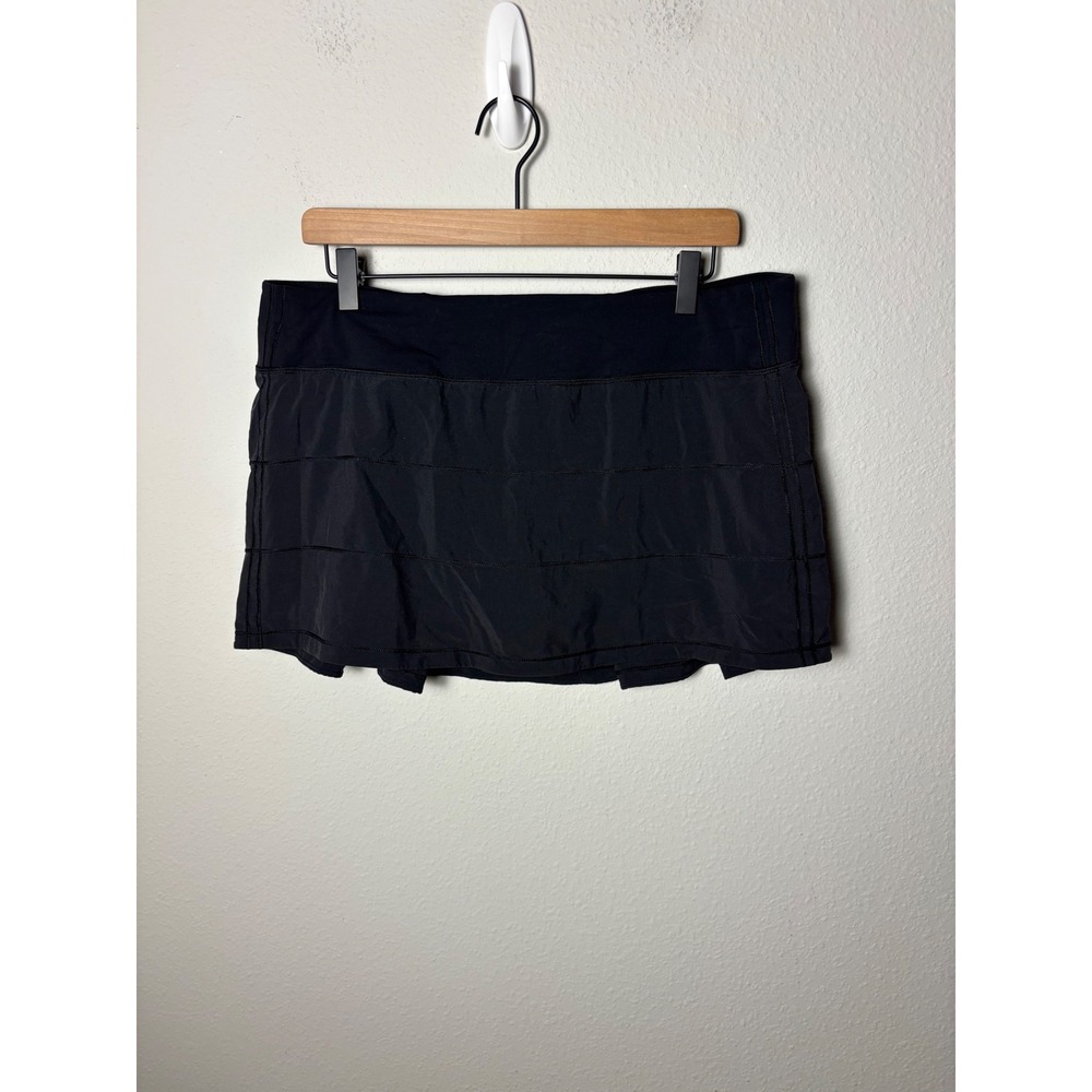 ☀️Lululemon Pace Rival Skirt Regular 4-Way Stretch Black 13 Inch Size 12